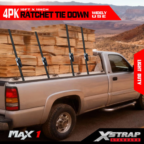 XSTRAP STANDARD used on trucks to prevent shifting during transit.