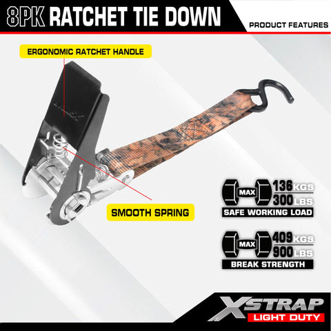 XSTRAP STANDARD 10ft straps secure big or small loads on trucks