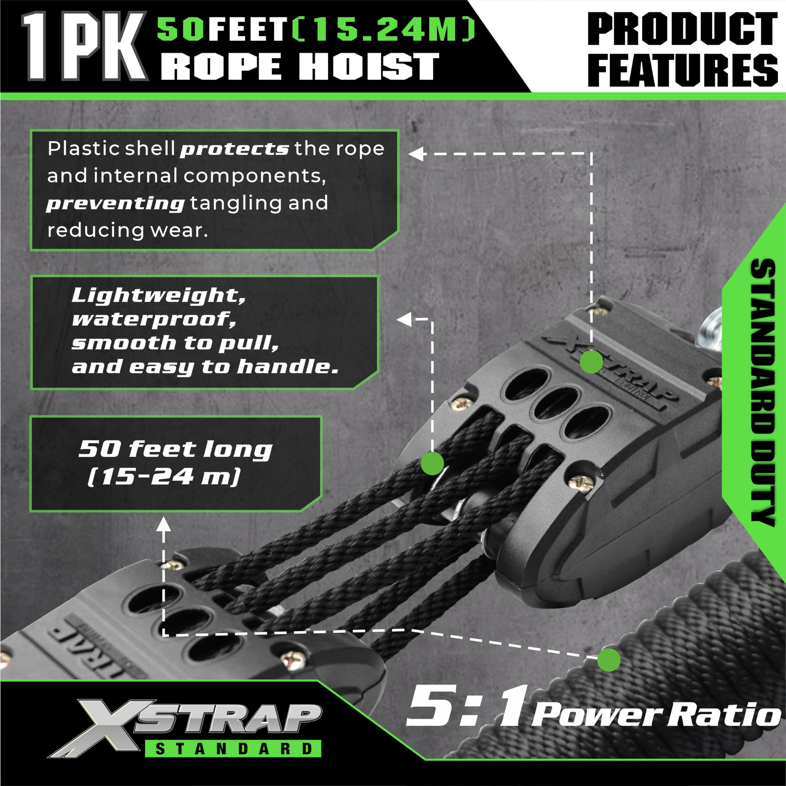 Two soft loops on XSTRAP STANDARD enable versatile attachments