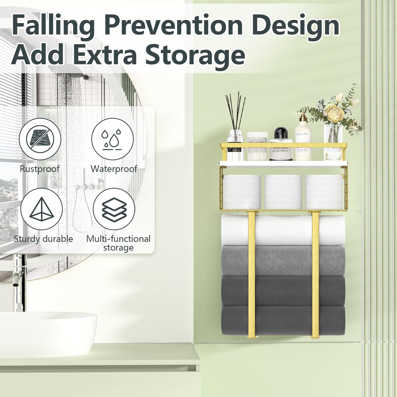 Xstydes side enclosures prevent spills and protect walls in gold.