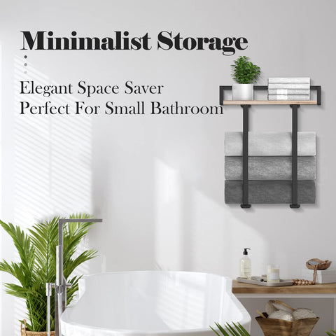 Xstydes towel rack includes mounting hardware for quick installation.