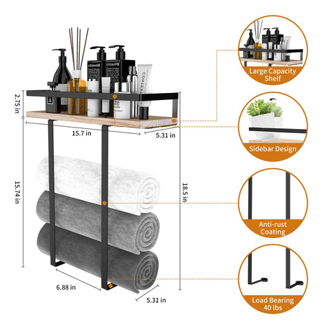 Xstydes wooden shelf close-up showing natural grain and decor-friendly detail.