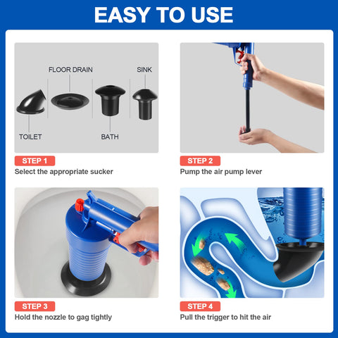 Xteamo drain blaster in action delivers high-pressure relief for stubborn clogs