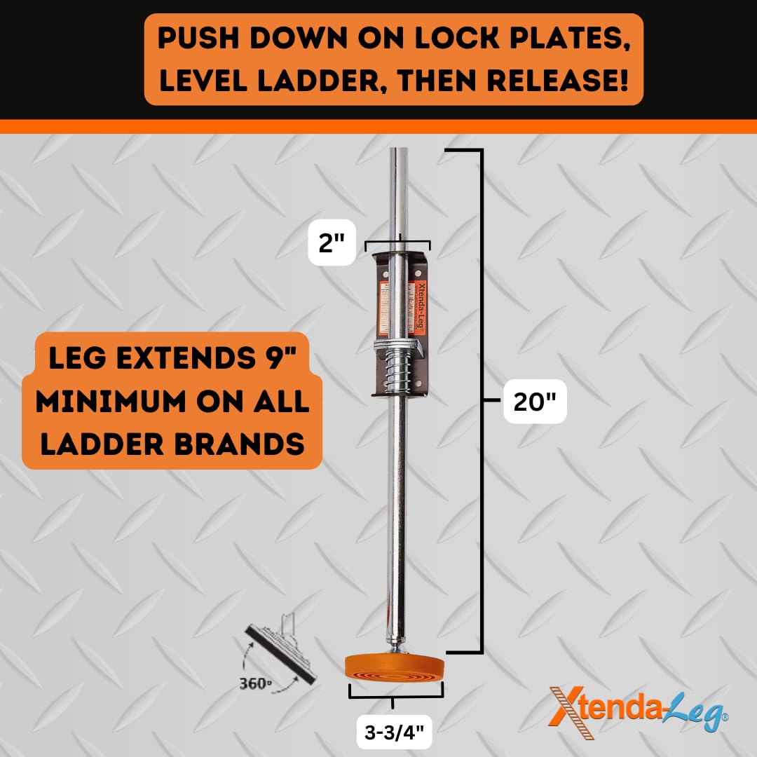 Xtenda-Leg OSHA-approved leveler complies with safety standards on-site.