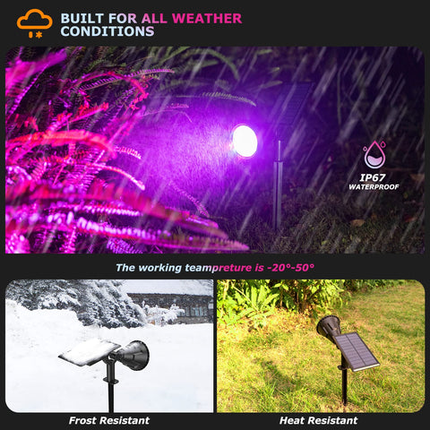 XTGTP solar color spot light con ángulo ajustable para mejor iluminación