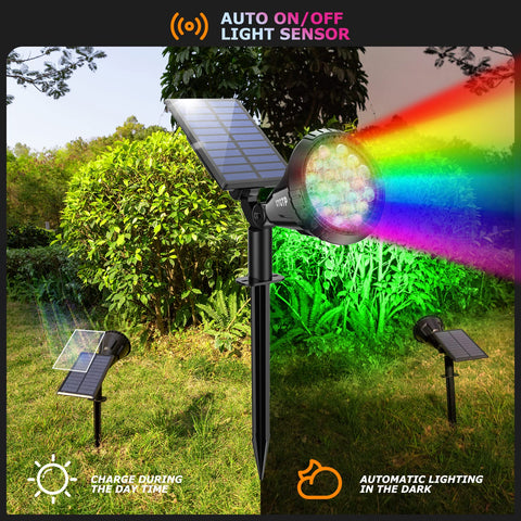 XTGTP solar color spot light encendido automático al oscurecer