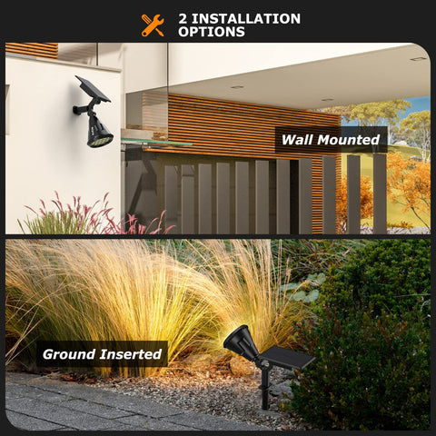 XTGTP Solar Spot Lights Outdoor 180-degree angle adjustable for optimal direction.