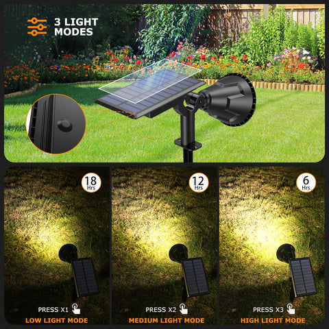 XTGTP Solar Spot Lights Outdoor IP67 waterproof for all-weather use.