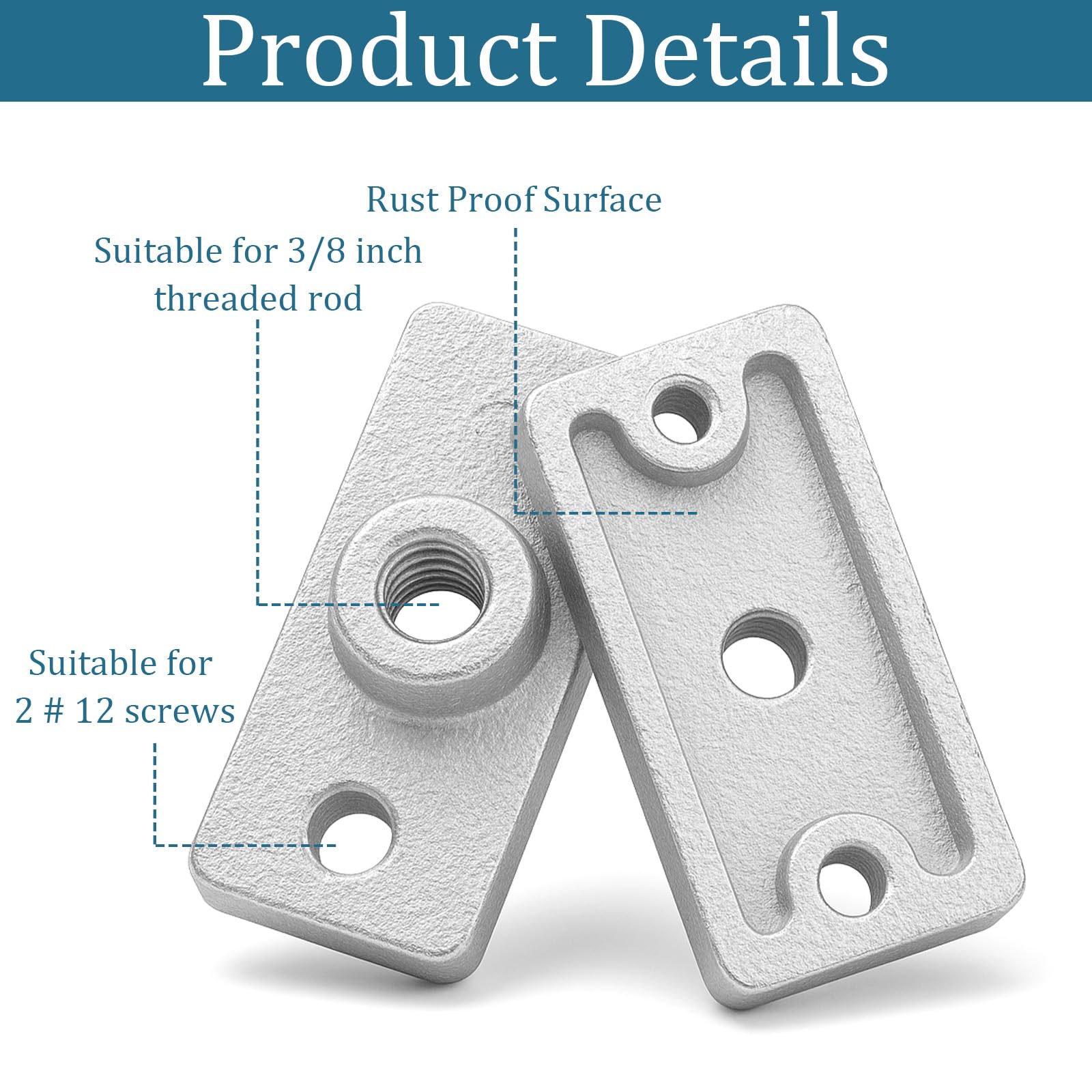 Xthrotsenk galvanized ceiling flange plate delivers durable indoor and outdoor mounting