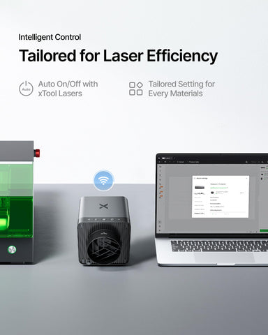 xTool SafetyPro IF2 laser-smoke optimized design improves workspace safety.