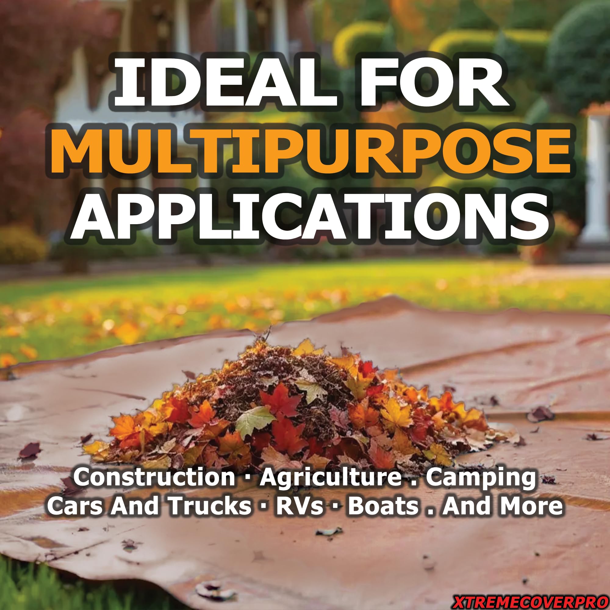 XTREMECOVERPRO all-weather tarp suitable for varied tasks