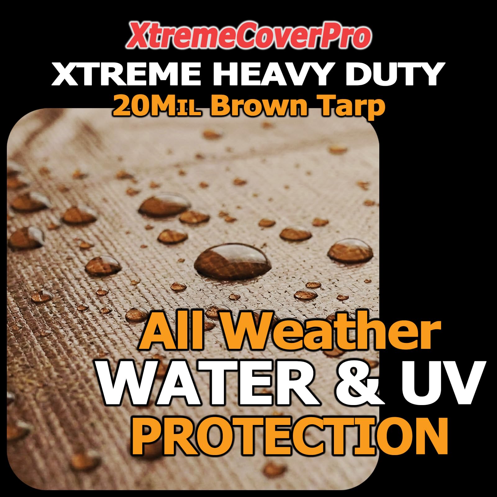 XTREMECOVERPRO tarp corner reinforcement highlighting durability