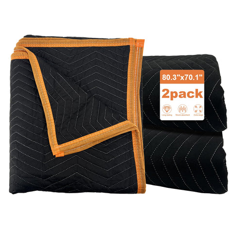 Xuanpeilin 72x80 large moving blanket protects furniture during transit and storage.
