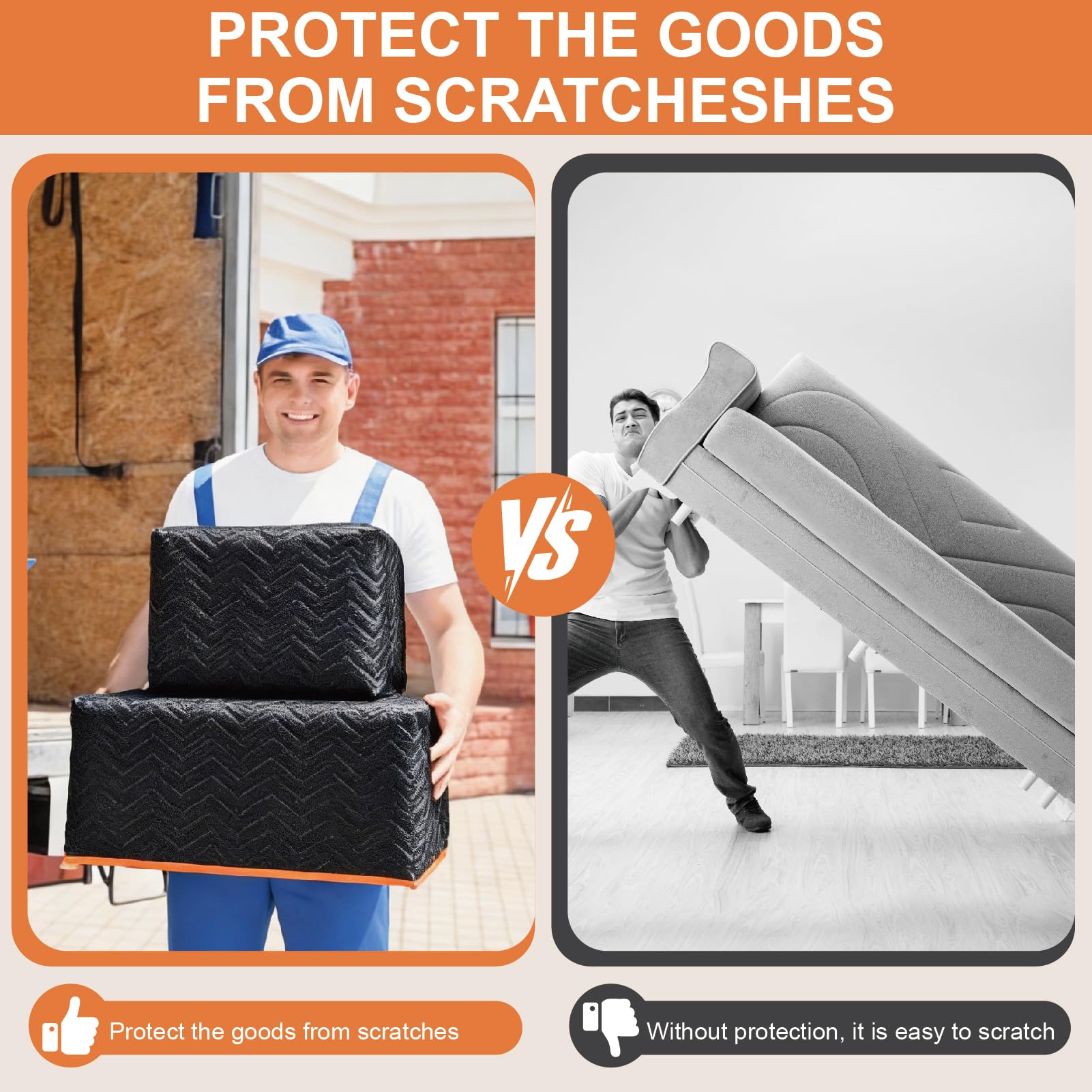 Xuanpeilin double-sided non-slip design helps keep items in place during moves.