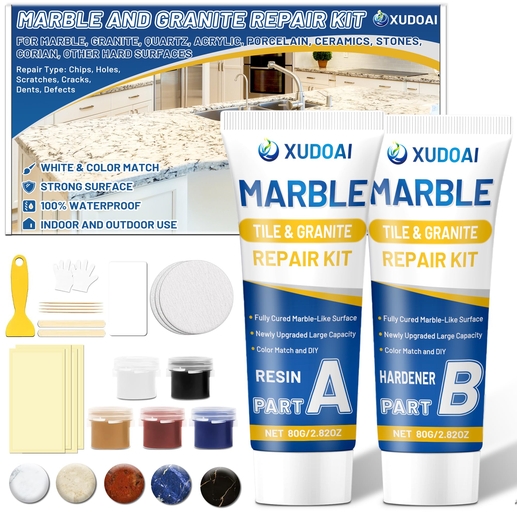 XUDOAI Easy home repair for countertops, tiles, sinks and more.