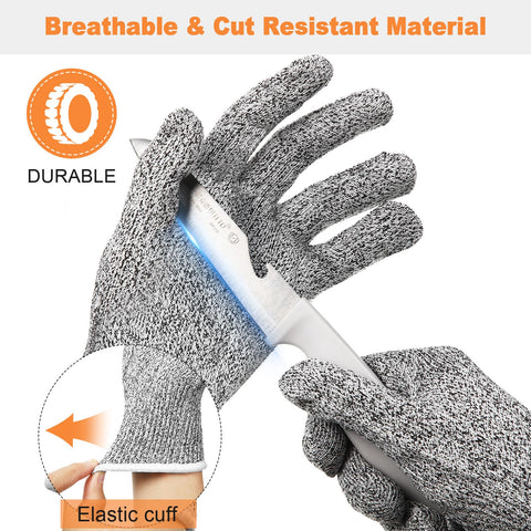 Xuhal Cut-Resistant Gloves Size L fit for comfortable use.