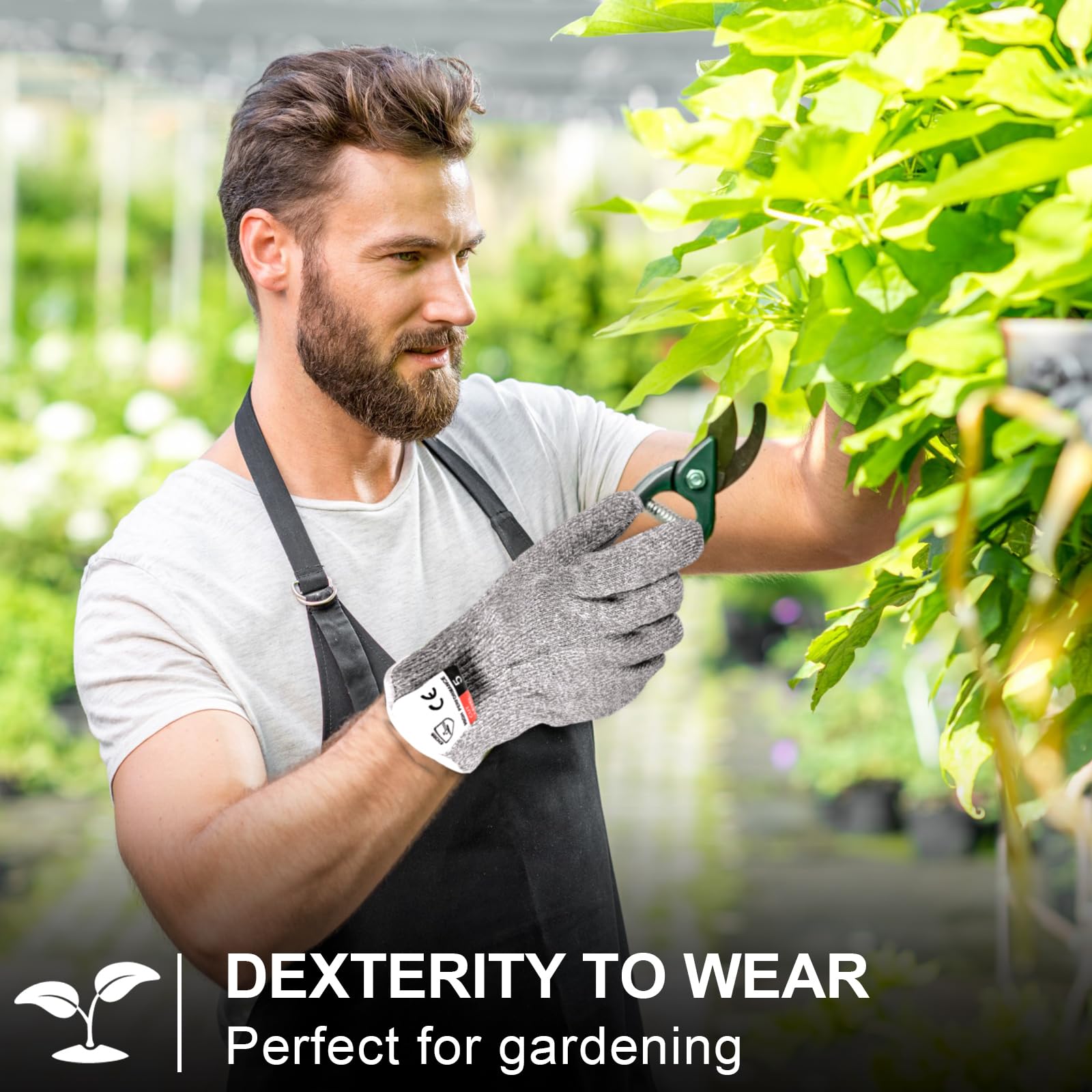 Xuhal cut resistant gloves suitable for wood carving and yard tasks.