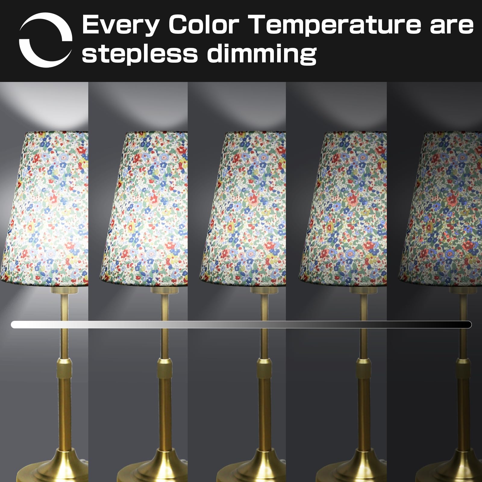 Xumemall lamp demonstrates 2700-6000K color temperature range for ambiance and task lighting.