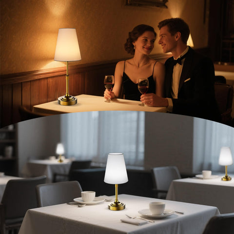 Xumemall touch-dimmable lamp demonstrating adjustable brightness for different tasks.