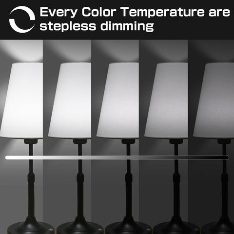 Xumemall lamp with adjustable brightness from 10 to 100% for mood lighting and task needs.