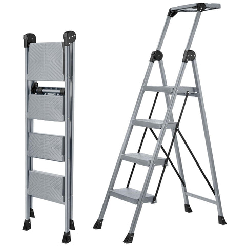 XinSunho 4-step ladder folding design for compact storage and quick use
