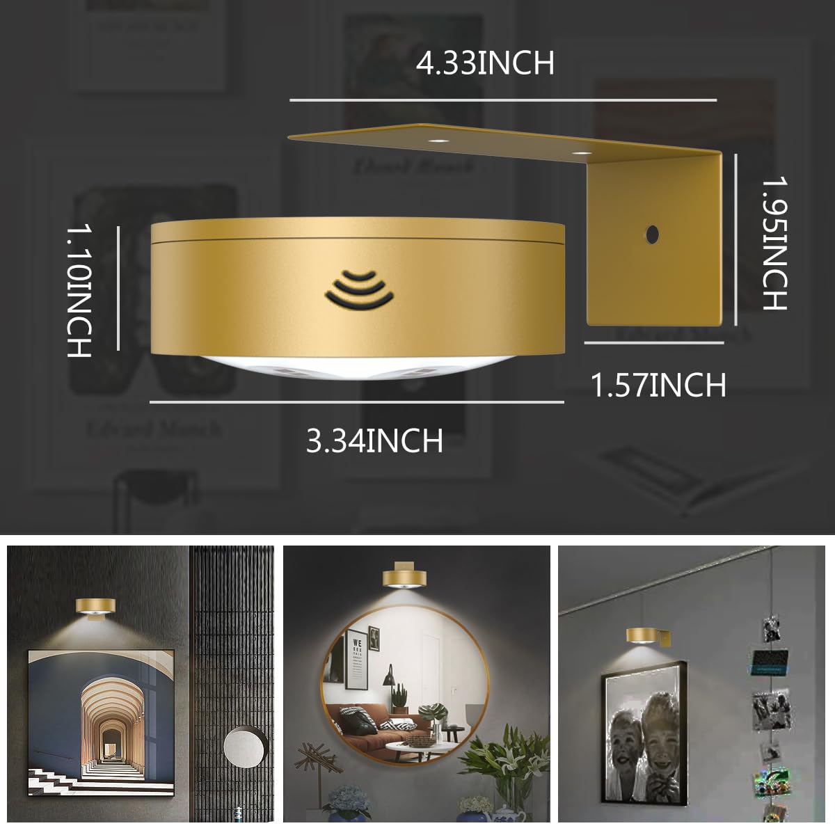 Xuolder dimmable brightness demonstrates mood-setting for each artwork