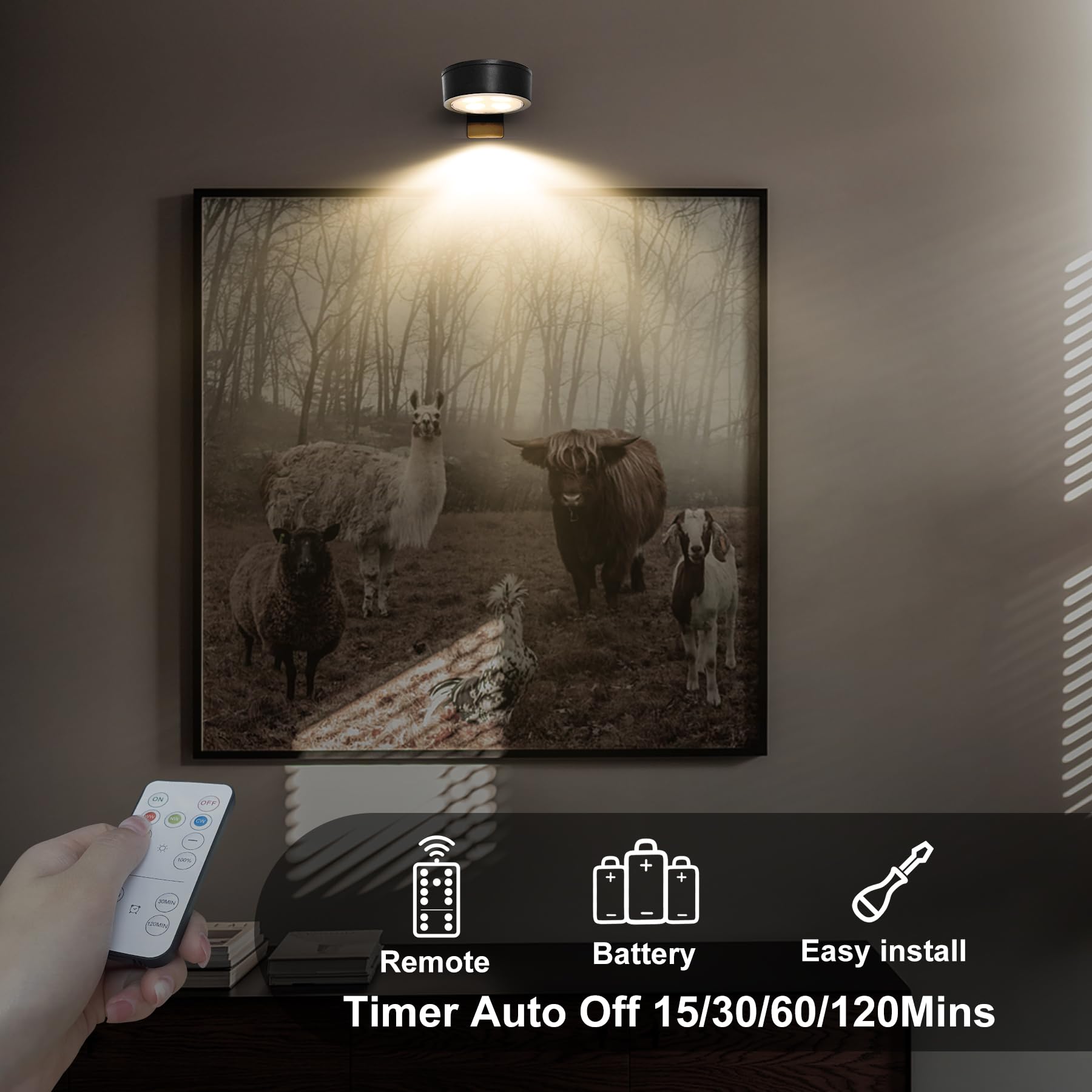 Xuolder dimmable brightness with timer function for auto-off