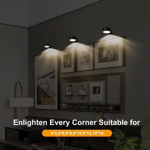 Xuolder magnetic light bracket attachment for quick frame lighting
