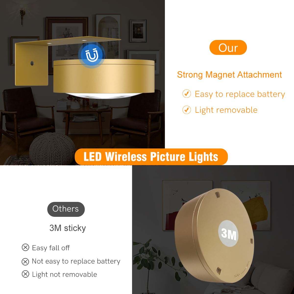 Xuolder color-temperature options, warm neutral cool, for different ambiance