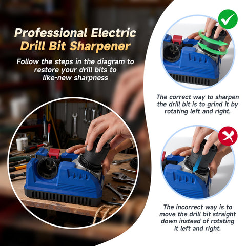 Xvierut drill bit sharpener powered motor offers reliable performance for daily use