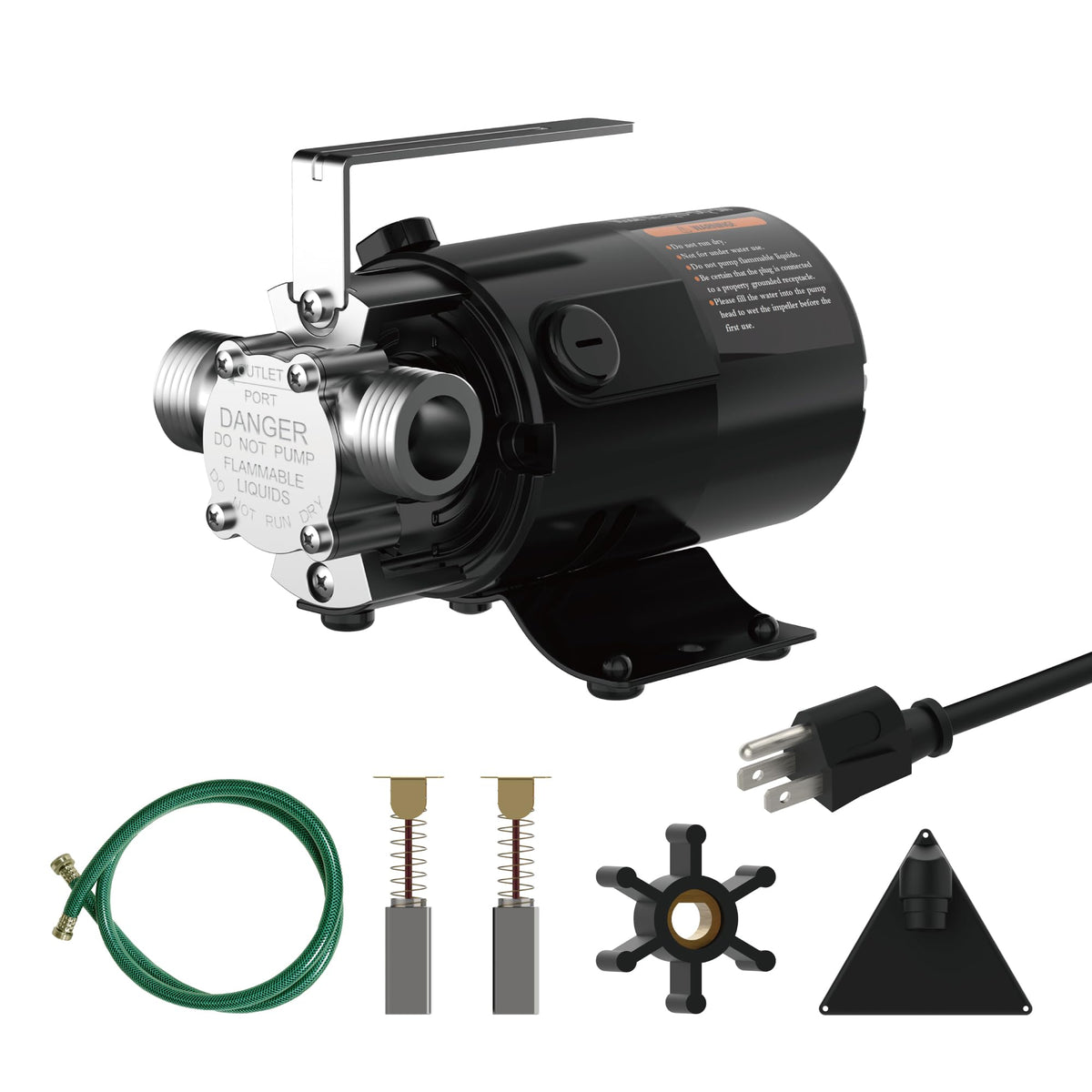 XWILLING 120V water pump head and ports for versatile water transfer