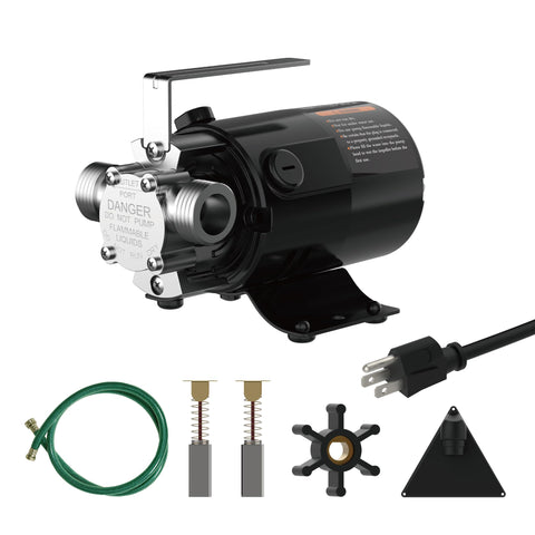 XWILLING 120V water pump head and ports for versatile water transfer