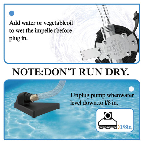 XWILLING multipurpose water pump suitable for rain barrels and pools