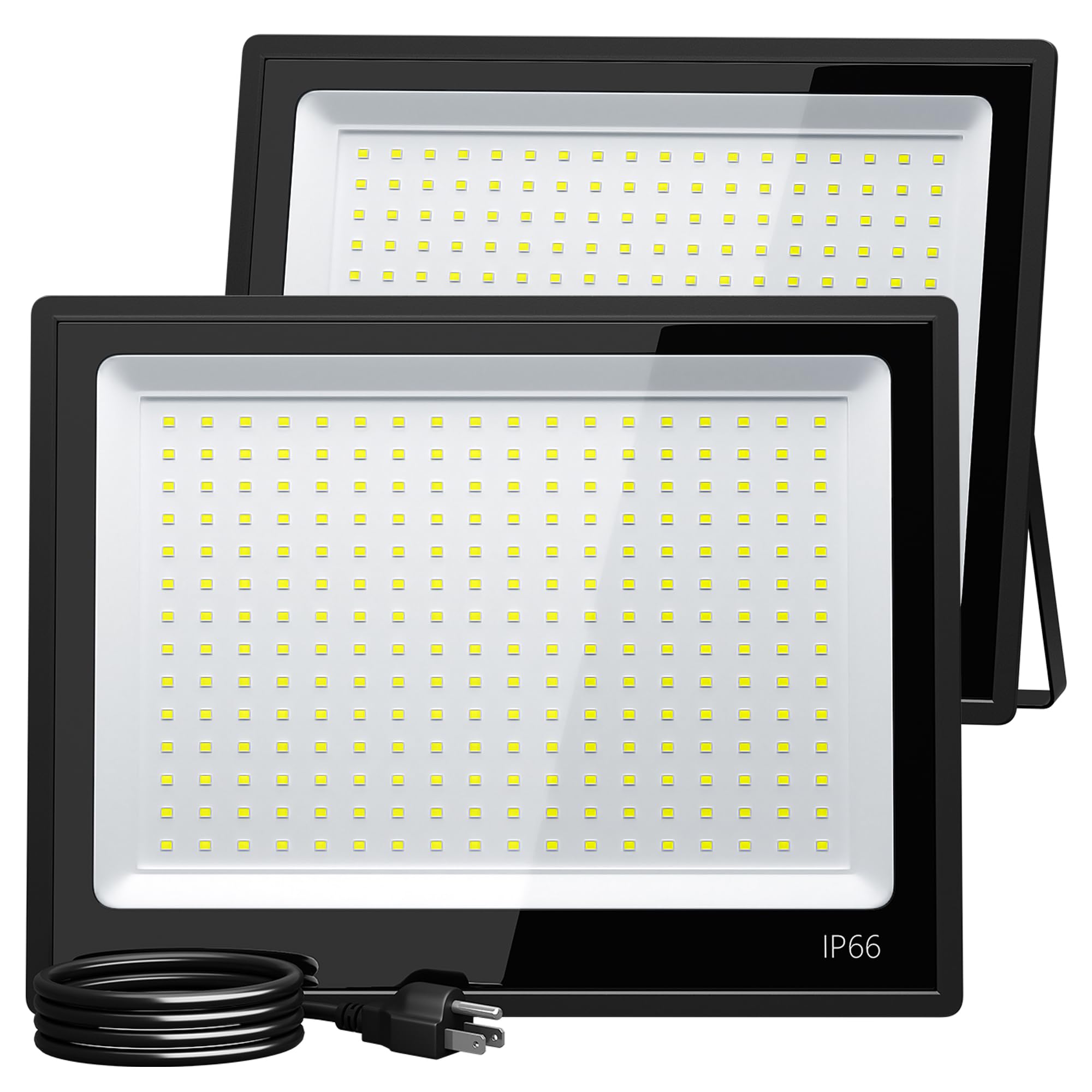 XXBSA 200W LED flood light outdoor front view for bright exterior illumination