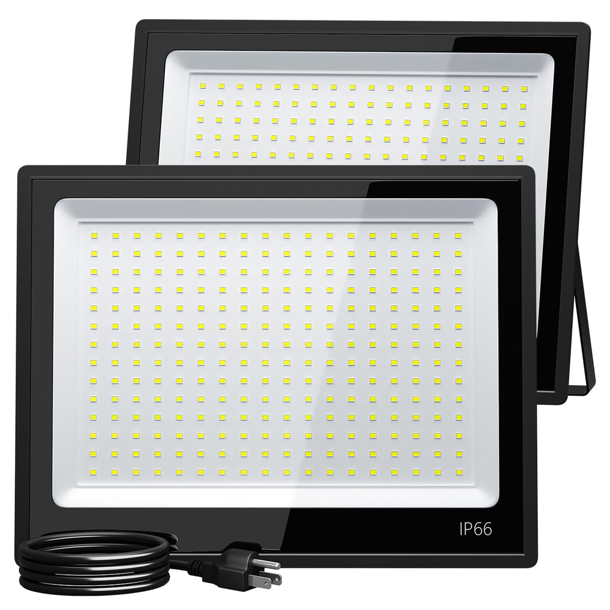 XXBSA 200W LED flood light outdoor front view for bright exterior illumination