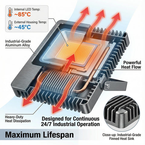 XXBSA 200W LED flood light outdoor IP66 rating protects against rain and dust