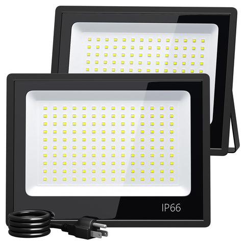 XXBSAZ 100W LED flood light daylight front view for bright outdoor illumination