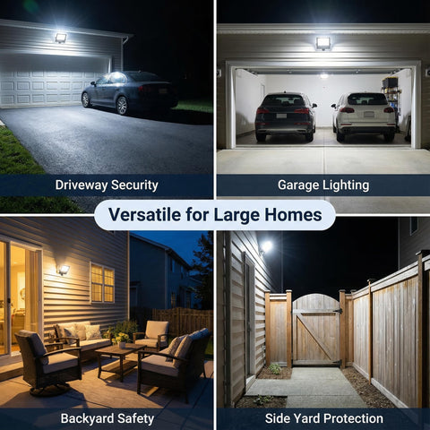 XXBSAZ bright 6500K daylight improves nighttime visibility around home