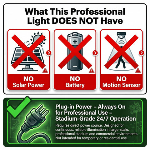 XXBSAZ wide-area lighting for open spaces delivering even coverage at night