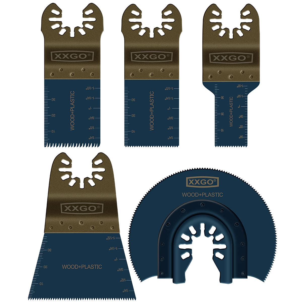 XXGO titanium blades offer extra durability for tough materials.