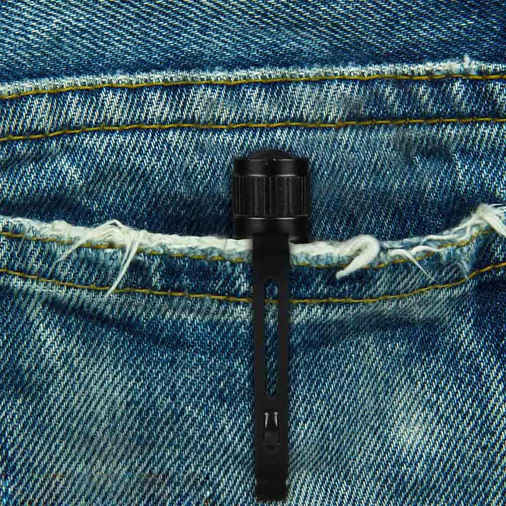 XY ZONE compact pocket flashlight clip securely to gear for easy reach.