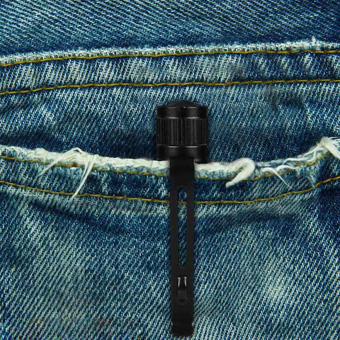 XY ZONE compact pocket flashlight clip securely to gear for easy reach.