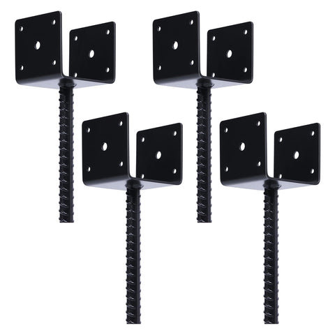 XYADX concrete post base 4x4 pack secures wooden posts for sturdy fences.