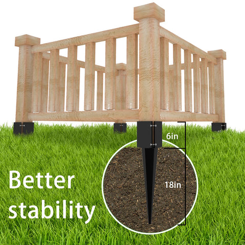 XYADX multi-purpose fence stake for fences, pergolas, and signage