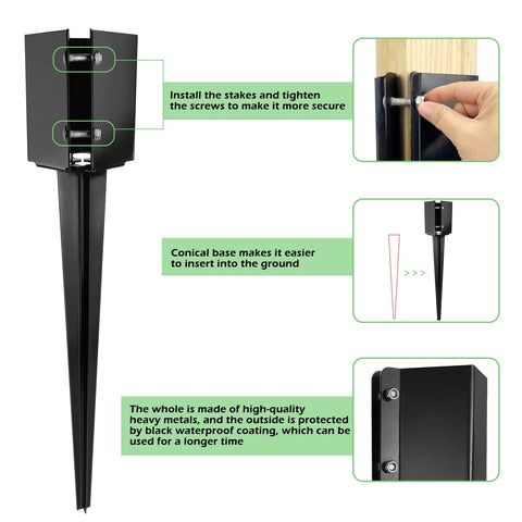 XYADX multi-use anchor for fences, mailboxes, and deck rails.