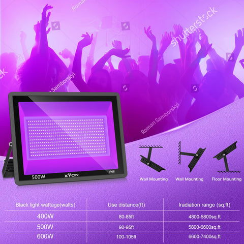 XYCN UV light at 395-410nm for fluorescence and posters