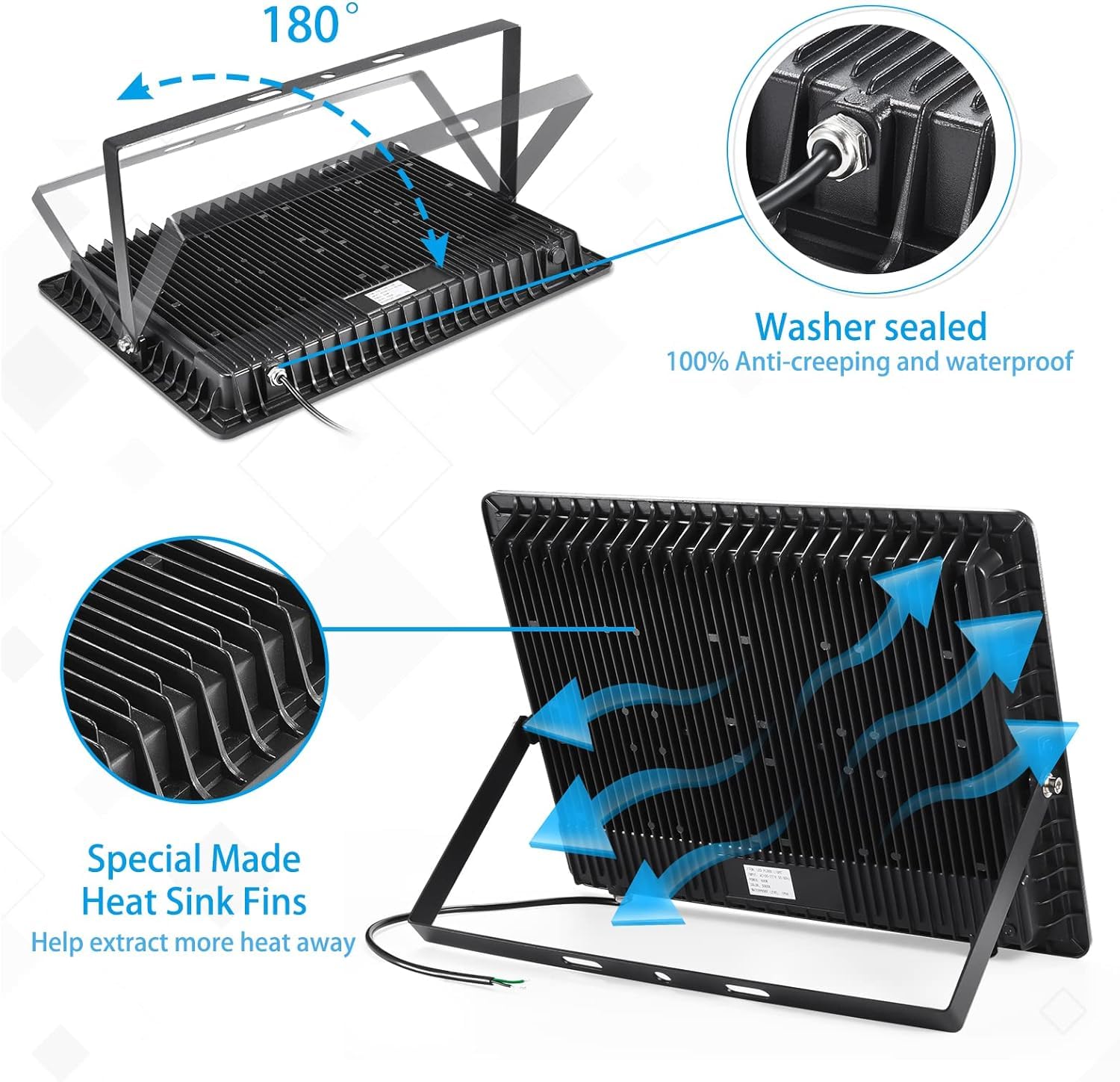 XYCN outdoor security light perfect for parking lots and large exteriors.