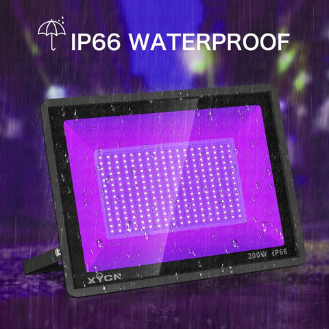 XYCN plug-in UV flood light with 5ft cord and switch for easy use.