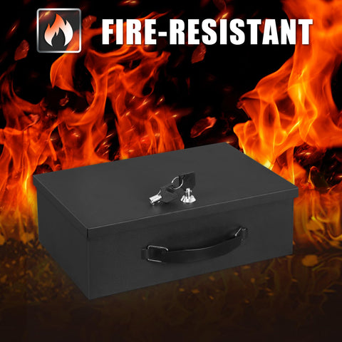 Xydled Fire Safe Box interior keeps documents organized and valuables secure.