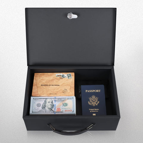 Xydled Fire Safe Box portable handle for easy transport